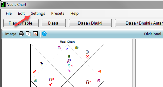 Settings for Vedic work